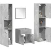 Image de vidaXL Vidaxl Ensemble De Meubles De Salle De Bain 4 Pcs Gris Béton