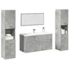 Image de vidaXL Ensemble de meubles de salle de bain 4 pcs gris bÃ©ton