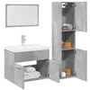 Image de vidaXL Ensemble de meubles de salle de bain 4 pcs gris béton3324880