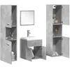 Image de vidaXL Ensemble de meubles de salle de bain 5 pcs gris béton3324885
