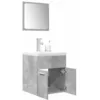 Image de vidaXL Ensemble de meubles de salle de bain 3 pcs gris bÃ©ton
