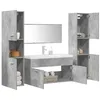 Image de vidaXL Ensemble de meubles de salle de bain 5 pcs gris bÃ©ton