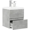Image de vidaXL Ensemble de meubles de salle de bain 2 pcs gris bÃ©ton