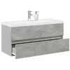 Image de vidaXL Ensemble de meubles de salle de bain 2 pcs gris béton3324911