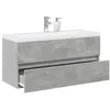 Image de vidaXL Ensemble de meubles de salle de bain 2 pcs gris bÃ©ton
