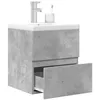 Image de vidaXL Ensemble de meubles de salle de bain 2 pcs gris béton3324913