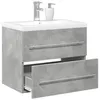 Image de vidaXL Ensemble de meubles de salle de bain 2 pcs gris béton3324920