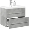 Image de vidaXL Vidaxl Ensemble De Meubles De Salle De Bain 2 Pcs Gris Béton
