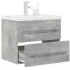 Image de vidaXL Ensemble de meubles de salle de bain 2 pcs gris béton3324961