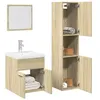 Image de vidaXL Ensemble de meubles de salle de bain 3 pcs chêne sonoma3324992