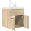 Image de vidaXL Armoire lavabo de salle de bain et vasque et robinet intÃ©grÃ©s