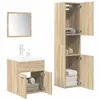 Image de vidaXL Ensemble de meubles de salle de bain 4 pcs chêne sonoma3325023