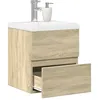 Image de vidaXL Ensemble de meubles de salle de bain 2 pcs chÃªne sonoma