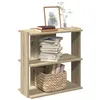 Image de vidaXL Bibliothèque à 3 niveaux chêne sonoma 60x30x60 cm860249