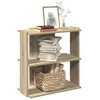 Image de vidaXL BibliothÃ¨que Ã  3 niveaux chÃªne sonoma 60x30x60 cm