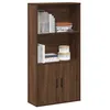 Image de vidaXL Bibliothèque chêne marron 60x24x120 cm bois d'ingénierie860424