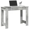 Image de vidaXL Bureau gris béton 100x45x75 cm bois d'ingénierie860430
