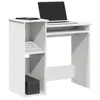 Image de vidaXL Bureau avec étagères blanc 84x40x78 cm bois d'ingénierie860445