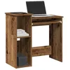 Image de vidaXL Bureau avec Ã©tagÃ¨res vieux bois 84x40x78 cm bois d'ingÃ©nierie