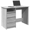 Image de vidaXL Bureau sonoma gris 102x50x75 cm bois d'ingénierie860468