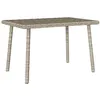 Image de VidaXL Table basse de jardin rectangulaire gris clair résine tressée4104054