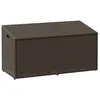 Image de vidaXL Boîte de rangement de jardin marron 110x50x58 cm résine tressée4104070