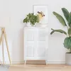 Image de vidaXL Portes d'armoire à persiennes 4 pcs blanc 39,5x29,5 cm4015899