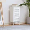 Image de vidaXL Porte d'armoire à persiennes blanc 61,5x29,5 cm4015900
