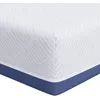 Image de vidaXL Matelas Blanc, bleu 140 x 200 cm