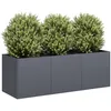 Image de vidaXL Jardinière anthracite 120x40x40 cm acier laminé à froid860677
