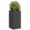 Image de vidaXL Jardinière noir 40x40x80 cm acier laminé à froid860703