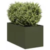 Image de Vidaxl JardiniÃ¨re Vert Olive 40x80x40 Cm Acier LaminÃ© Ã Froid