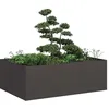 Image de Vidaxl JardiniÃ¨re Noir 120x80x40 Cm Acier