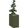 Image de Vidaxl JardiniÃ¨re Vert Olive 40x80x80 Cm Acier