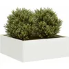 Image de Vidaxl JardiniÃ¨re Blanc 80x80x30 Cm Acier