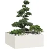 Image de Vidaxl JardiniÃ¨re Blanc 100x100x40 Cm Acier