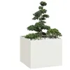 Image de Vidaxl JardiniÃ¨re Blanc 100x100x80 Cm Acier