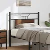Image de vidaXL TÃªte de lit chÃªne marron 75 cm bois d'ingÃ©nierie et acier