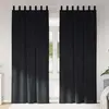 Image de Vidaxl Rideaux Avec Des Rideaux 2 Pcs Noir 140 X 260 Cm Velours