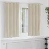 Image de Vidaxl Rideaux Avec Des Rideaux 2 Pcs CrÃ¨me 140 X 175 Cm Velours