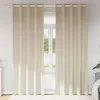 Image de Vidaxl Rideaux Avec Des Rideaux 2 Pcs CrÃ¨me 140 X 225 Cm Velours