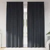 Image de Vidaxl Rideaux Avec Des Rideaux 2 Pcs Gris FoncÃ© 140 X 260 Cm Velours