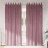 Image de Vidaxl Rideaux Avec Des Rideaux 2 Pcs Rose FoncÃ© 140 X 225 Cm Velours