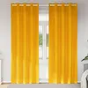 Image de vidaXL Vidaxl Rideaux 2 Pcs Jaune Moutarde 140 X 225 Cm Velours