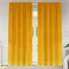 Image de vidaXL Vidaxl Rideaux 2 Pcs Jaune Moutarde 140 X 225 Cm Velours