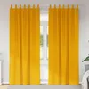 Image de vidaXL Vidaxl Rideaux 2 Pcs Jaune Moutarde 140 X 245 Cm Velours