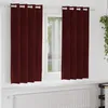 Image de Vidaxl Rideaux 2 Pcs Rouge Bordeaux 140 X 175 Cm Velours