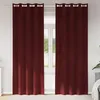 Image de Vidaxl Rideaux 2 Pcs Rouge Bordeaux 140 X 225 Cm Velours