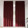 Image de Vidaxl Rideaux 2 Pcs Rouge Bordeaux 140 X 225 Cm Velours