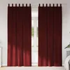 Image de Vidaxl Rideaux 2 Pcs Rouge Bordeaux 140 X 245 Cm Velours